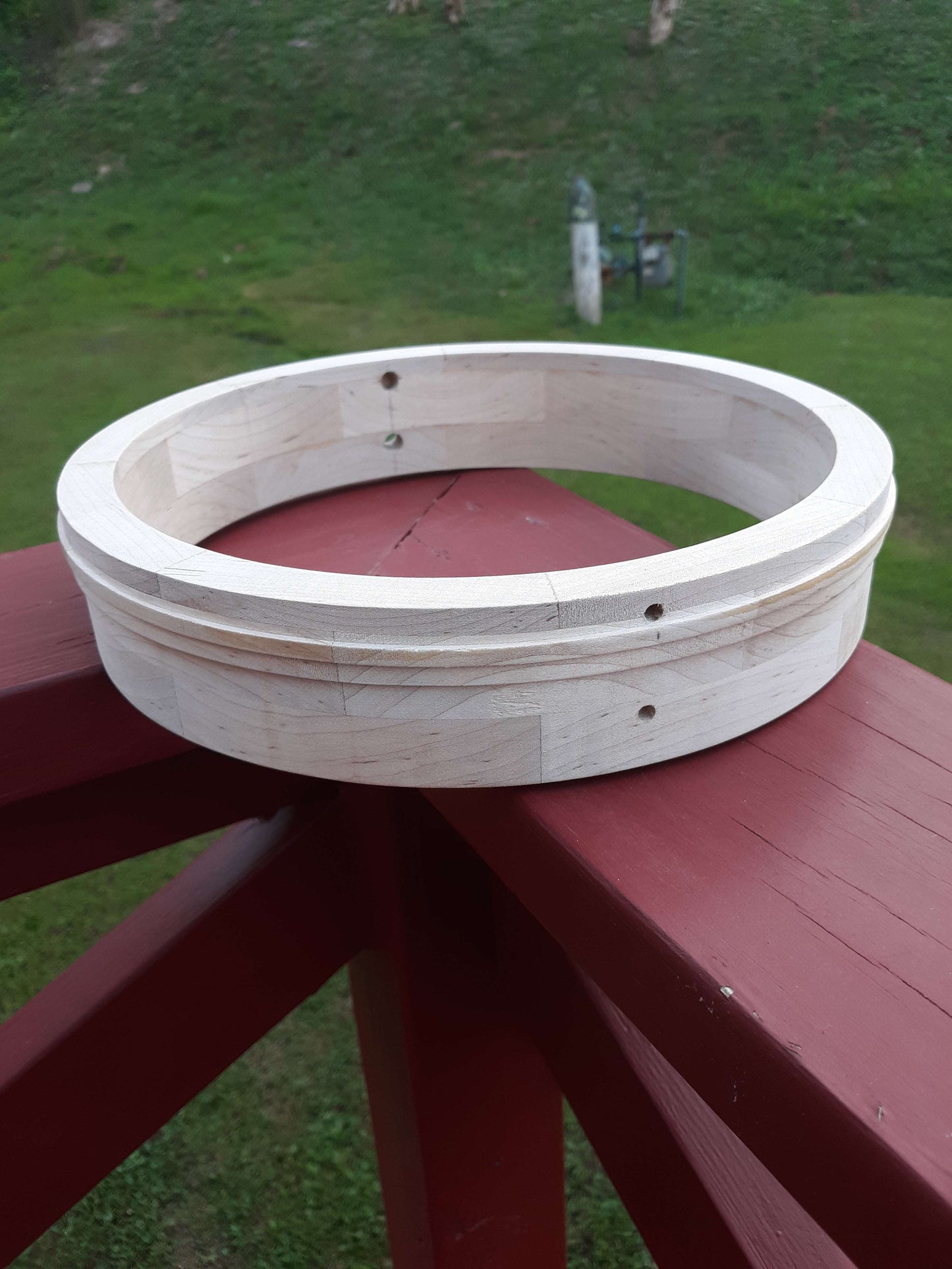 Block Rim, Optionally Fitted for Hardware, Stained and Finished